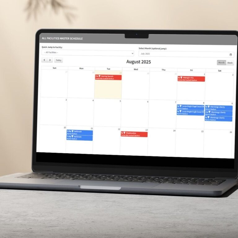 master schedule facilities